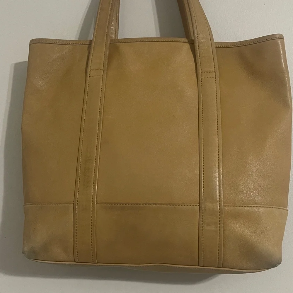 Coach 6509 Vintage Tote Shoulder Bag Leather Brown Gold Hardware - Picture 6 of 9